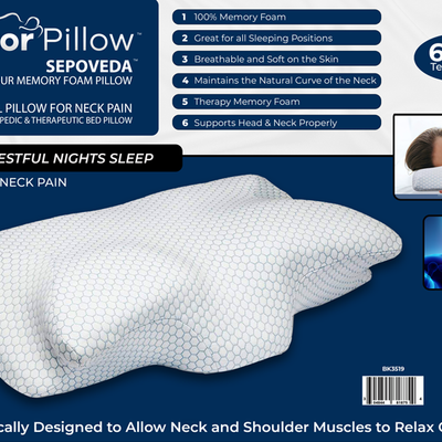 DOCTOR PILLOW -SEPOVEDA Contour Memory Foam Pillow
