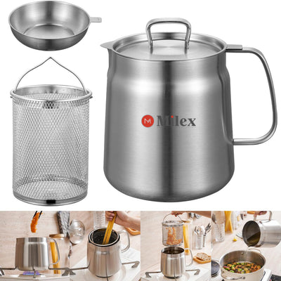 Milex Stainless Steel Oil Filter Pots