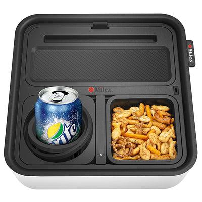 INSTA Tray - Drinks & Snacks Sofa Caddy with Armrest, Table with Phone Stand