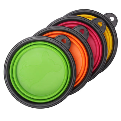 Plastic Dog Bowl Portable Lightweight Feeding Bowl for Pets