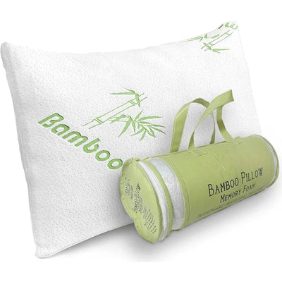 IGIA PILLOW Bamboo Pedic Pillow, Adjustable Bamboo Shredded Memory Foam Pillow
